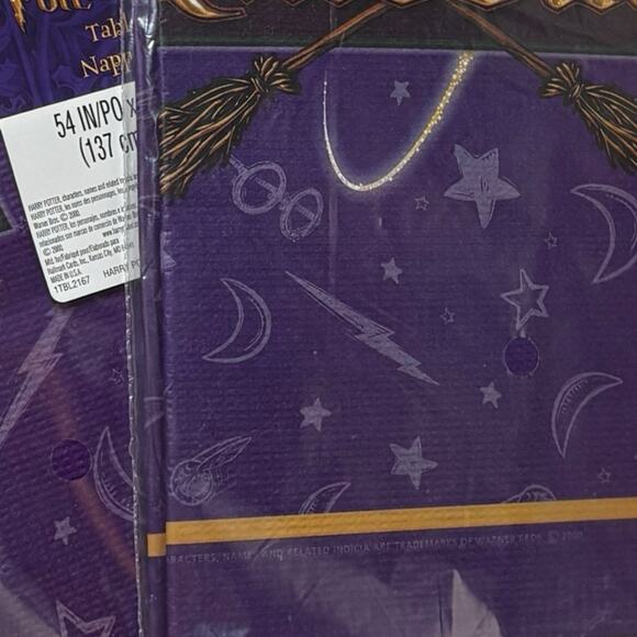 (2) - VTG 2000s Harry Potter Sorcerers Stone Plastic Table Cover Party Supplies - Picture 12 of 14